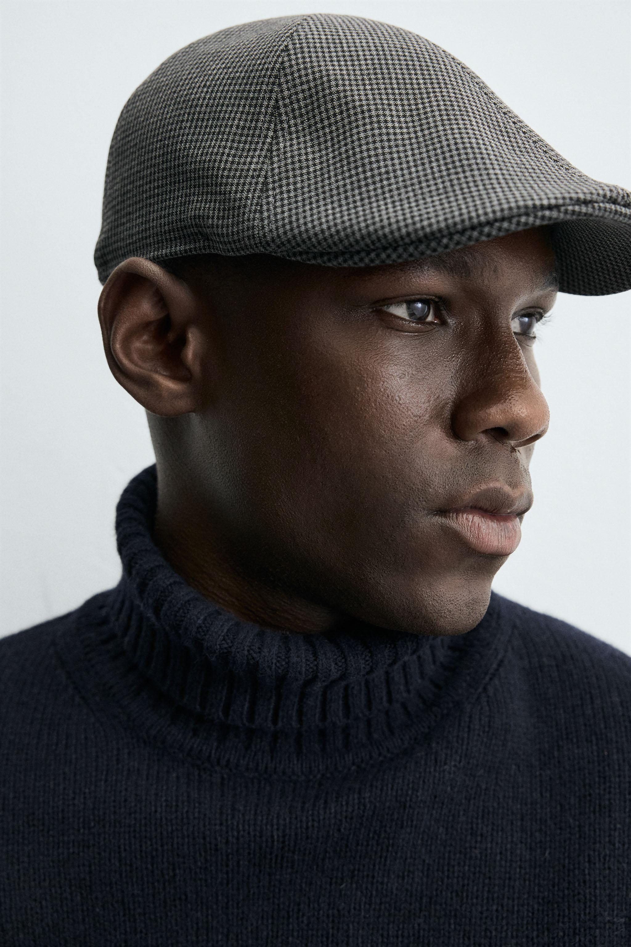 HOUNDSTOOTH FLANNEL BERET